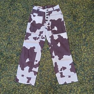 BDG Brown Cowprint Straight Leg Pants Size 24